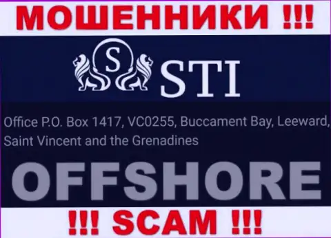 СтокОпционс - преступно действующая компания, пустила корни в оффшоре Office P.O. Box 1417, VC0255, Buccament Bay, Leeward, Saint Vincent and the Grenadines, будьте очень внимательны