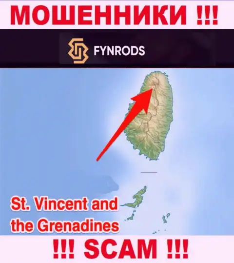 Fynrods - это ШУЛЕРА, которые зарегистрированы на территории - Saint Vincent and the Grenadines