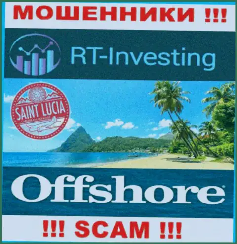 RT-Investing Com свободно лишают средств, так как обосновались на территории - Saint Lucia