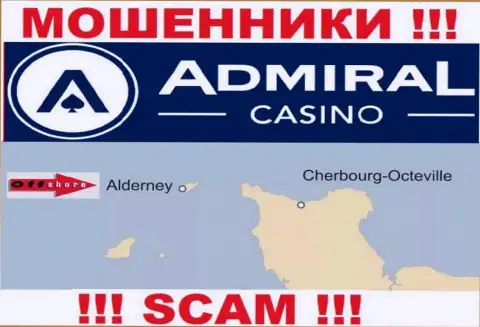 Поскольку Адмирал Казино зарегистрированы на территории Алдерней, похищенные финансовые активы от них не вернуть