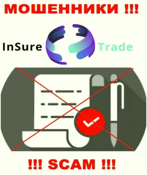 Доверять InSure-Trade Io крайне рискованно ! На своем информационном сервисе не разместили лицензию на осуществление деятельности