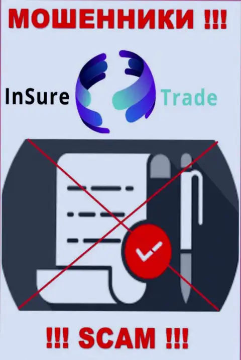 Доверять InSure-Trade Io крайне рискованно ! На своем информационном сервисе не разместили лицензию на осуществление деятельности