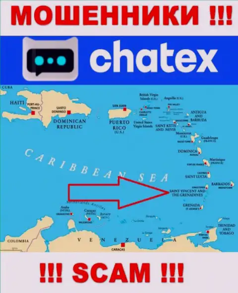 Не доверяйте internet мошенникам Чатех, поскольку они разместились в оффшоре: Сент-Винсент и Гренадины