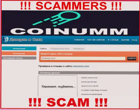 Coinumm Com scammers was cheating for almost 2 years