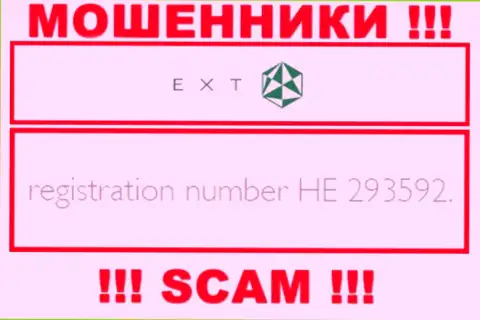 Регистрационный номер EXT LTD - HE 293592 от кражи денежных активов не убережет