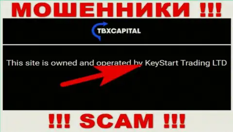 Обманщики TBXCapital Com не скрывают свое юридическое лицо - это KeyStart Trading LTD