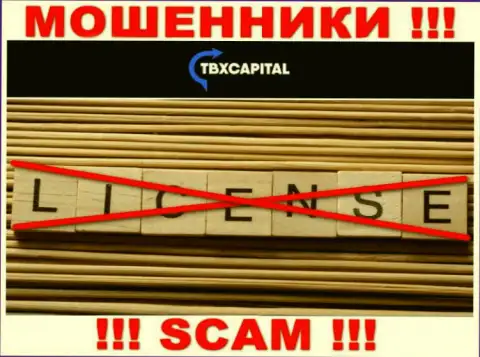 Отсутствие лицензии на осуществление деятельности у конторы ТБХКапитал свидетельствует только лишь об одном - это хитрые интернет-мошенники