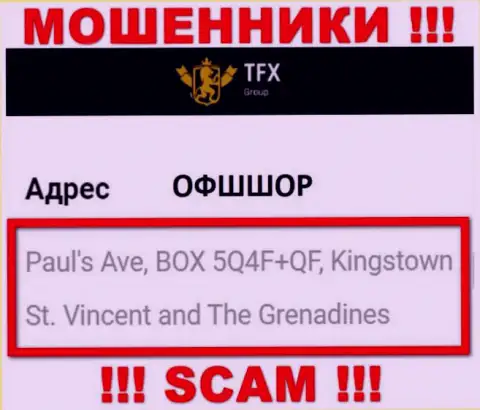 Не связывайтесь с конторой TFX-Group Com - данные мошенники спрятались в офшоре по адресу - Paul's Ave, BOX 5Q4F+QF, Kingstown, St. Vincent and The Grenadines