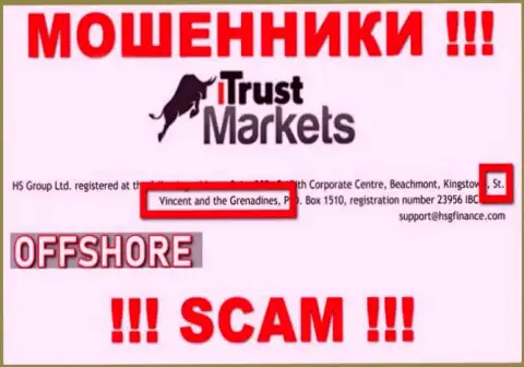 Мошенники Trust-Markets Com пустили корни на территории - St. Vincent and the Grenadines, чтобы скрыться от наказания - КИДАЛЫ