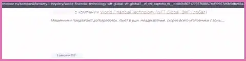 WFT-Global Org это ВОР !!! Действующий во всемирной сети internet (отзыв)