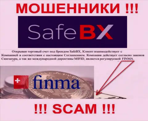 SafeBX Com и их регулятор: FINMA - это ЖУЛИКИ !!!