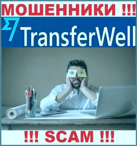 Деятельность TransferWell НЕЛЕГАЛЬНА, ни регулирующего органа, ни лицензии на право деятельности НЕТ