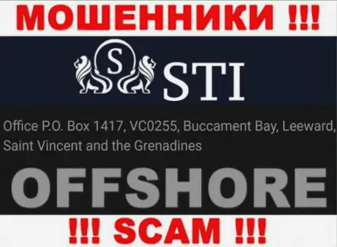 СтокОпционс - преступно действующая компания, пустила корни в оффшоре Office P.O. Box 1417, VC0255, Buccament Bay, Leeward, Saint Vincent and the Grenadines, будьте очень внимательны