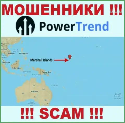 Контора Power Trend имеет регистрацию в офшорной зоне, на территории - Marshall Islands