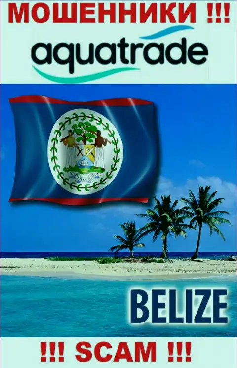 Официальное место регистрации internet-мошенников AquaTrade Cc - Belize