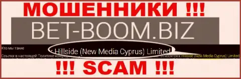 Юридическим лицом, управляющим лохотронщиками Hillside (New Media Cyprus) Limited, является Хиллсиде (Нью Медиа Кипр) Лтд