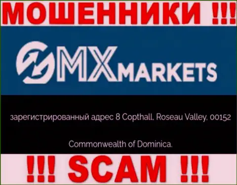 GMXMarkets - это МОШЕННИКИГМХМаркетс КомПустили корни в оффшоре по адресу 8 Copthall, Roseau Valley, 00152 Commonwealth of Dominica