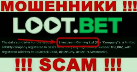 Вы не сумеете сохранить собственные вложенные деньги сотрудничая с ЛоотБет, даже если у них есть юридическое лицо Livestream Gaming Ltd
