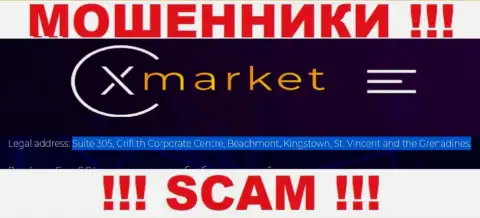 Базируются internet-мошенники XMarket в офшорной зоне  - Saint Vincent and the Grenadines, осторожнее !!!