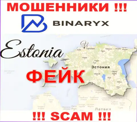 Офшорная юрисдикция компании Binaryx на ее веб-портале предложена фейковая, будьте осторожны !!!