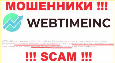 CySEC - это орган, который обязан контролировать WebTime Inc, а не покрывать мошеннические деяния