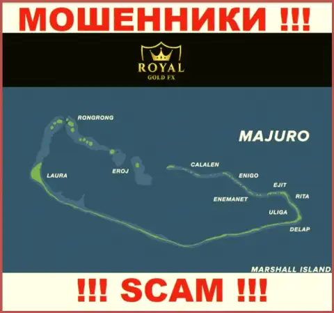 Избегайте взаимодействия с махинаторами RoyalGold FX, Маджуро, Маршалловы Острова - их место регистрации