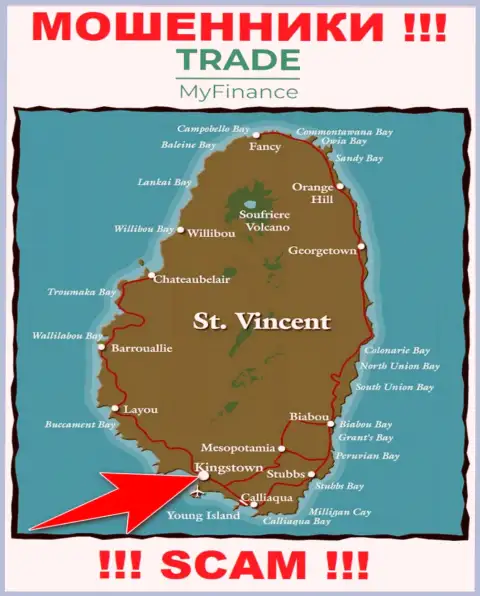 Юридическое место регистрации internet-аферистов Трейд Май Финанс - Kingstown, Saint Vincent and the Grenadines