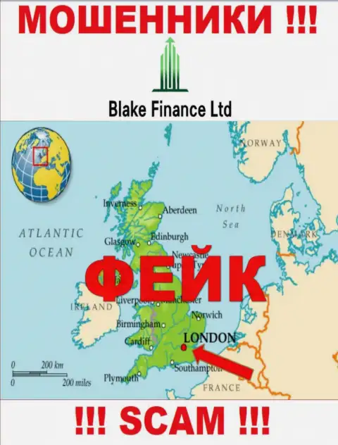 Реальную инфу об юрисдикции Blake Finance Ltd невозможно отыскать, на онлайн-сервисе организации только лишь ложные сведения