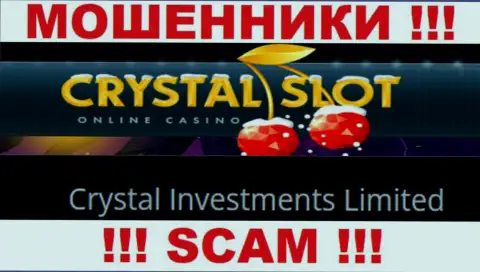 Компания, владеющая жуликами CrystalSlot - Crystal Investments Limited