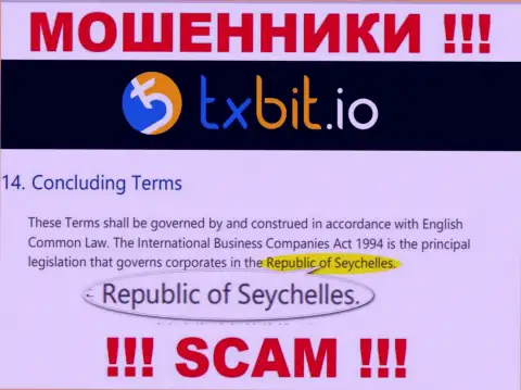 Базируясь в оффшоре, на территории Republic of Seychelles, ТИкс Бит не неся ответственности разводят клиентов