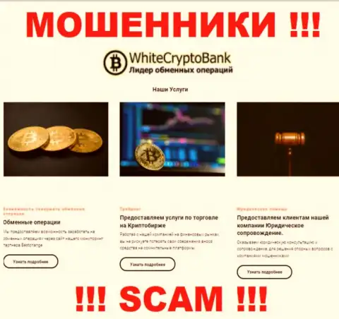 Не вводите денежные средства в WCryptoBank, сфера деятельности которых - Crypto trading