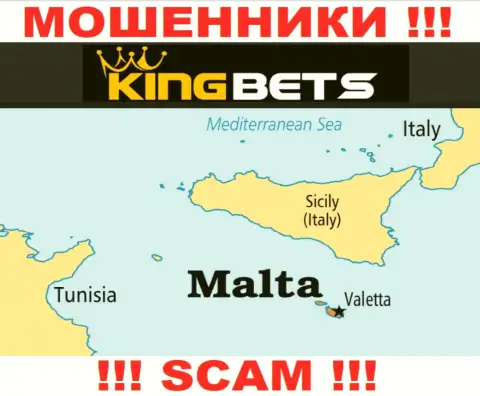 KingBets - это internet мошенники, имеют оффшорную регистрацию на территории Malta