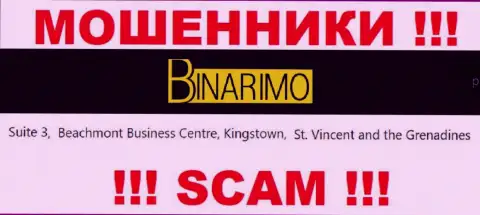 Binarimo - это интернет шулера ! Осели в офшоре по адресу Сьюит 3, Бичмонт Бизнес Центр, Кингстаун, Сент-Винсент и Гренадины и воруют деньги людей