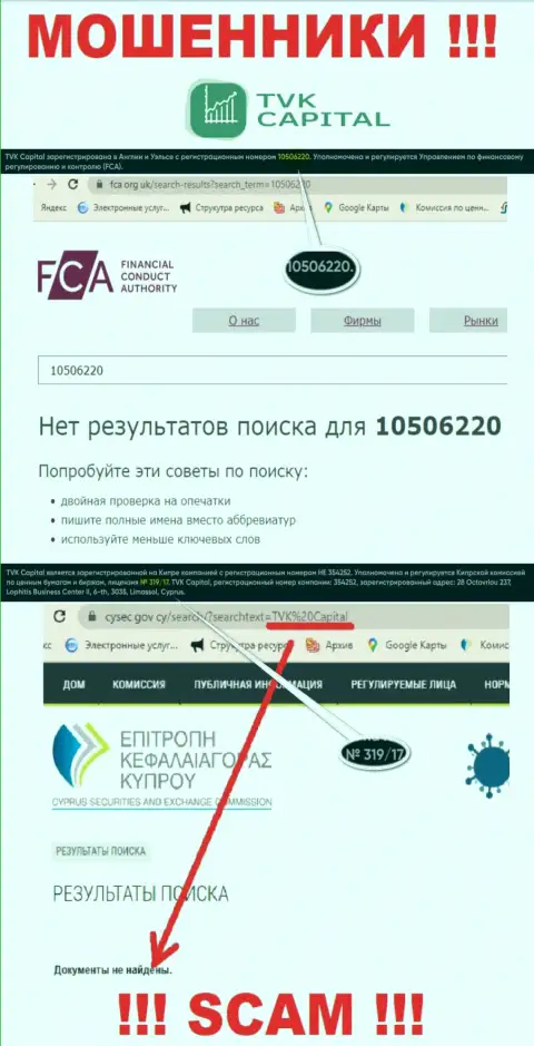 У компании TVK Capital не показаны данные об их номере лицензии - это коварные internet обманщики !!!