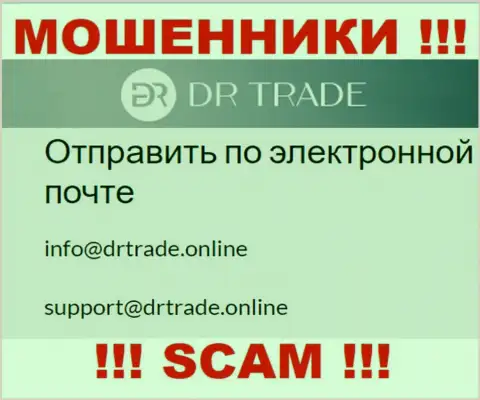 Не отправляйте сообщение на е-майл ворюг DRTrade Online, приведенный у них на web-сайте в разделе контактной инфы - это крайне опасно