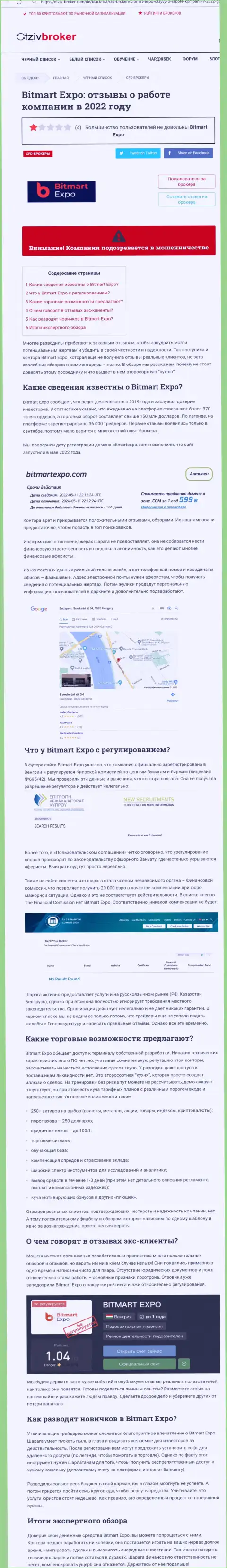 Битмарт Экспо - это МОШЕННИК !!! Анализ условий совместной работы