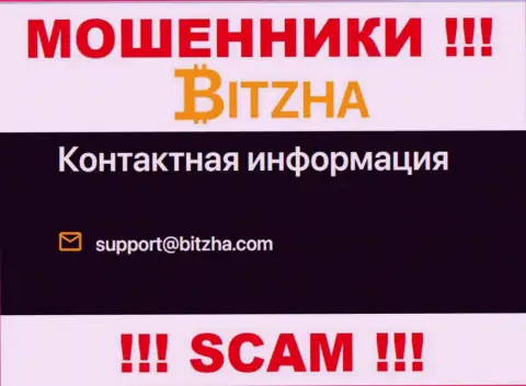 Электронная почта кидал Bitzha24 Com, инфа с официального информационного портала