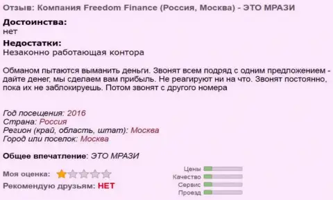 ФФин Ру надоедают валютным трейдерам телефонными звонками - МОШЕННИКИ !!!